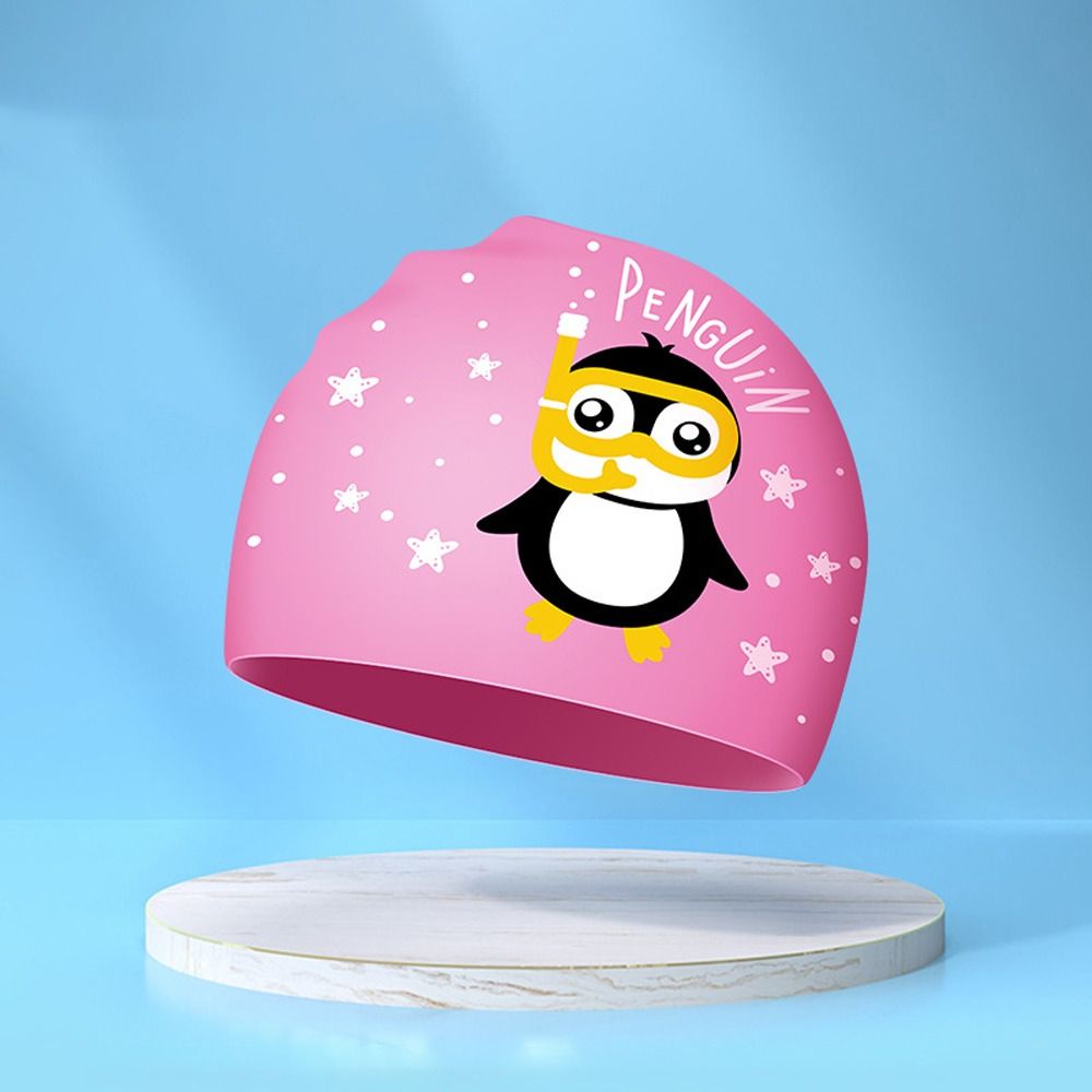 軽量防水子供水泳キャップシリコーン漫画子供水泳帽子弾性動物入 - Swim Hat Silicone のレビューと価格